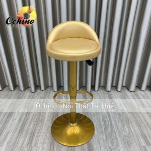 (FREESHIP) Ghế Chụp Hình, Ghế Makeup Chân Vàng k2 Sơn Tĩnh Điện Nhập Khẩu Mẫu TỰA THẤP ( Ảnh Thật Shop Chụp)